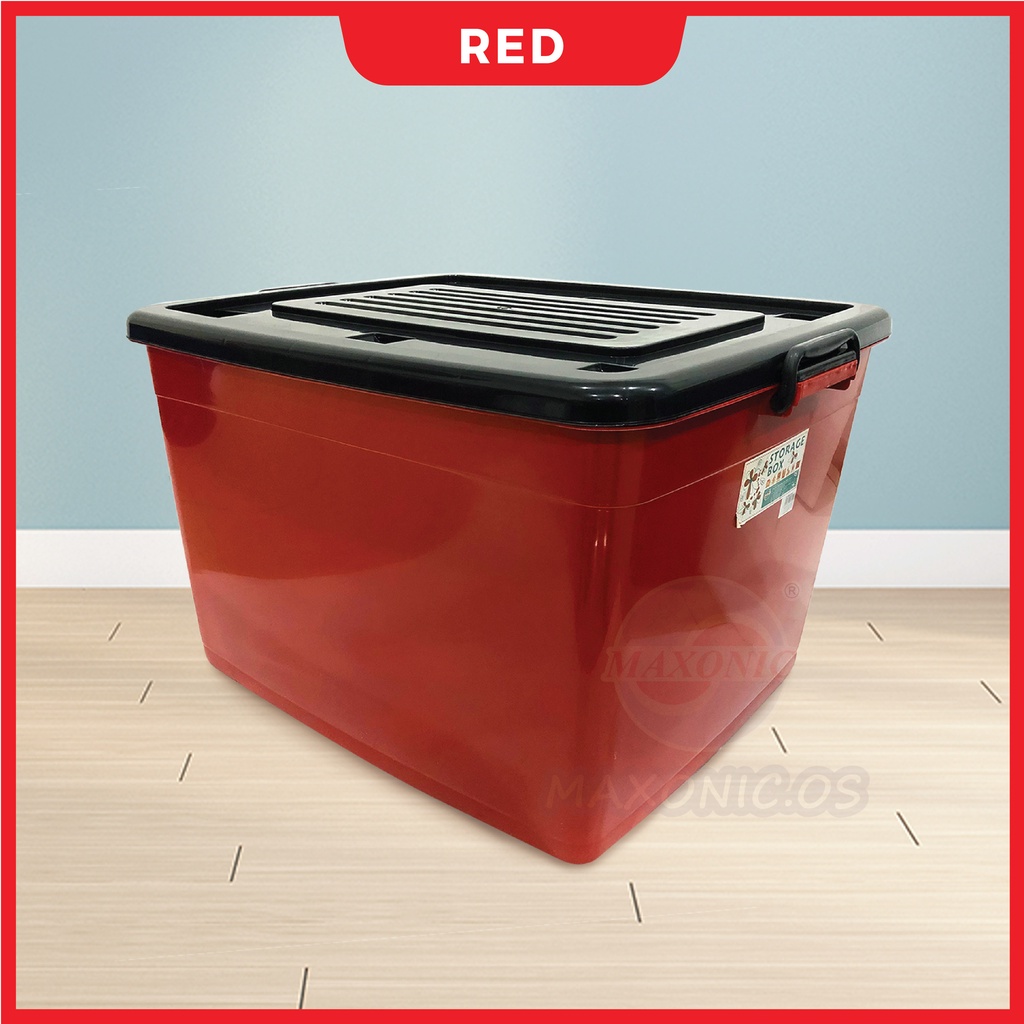 MAXONIC 150L MULTIPURPOSE STORAGE BOX WITH 6 WHEELS HOME STORAGE