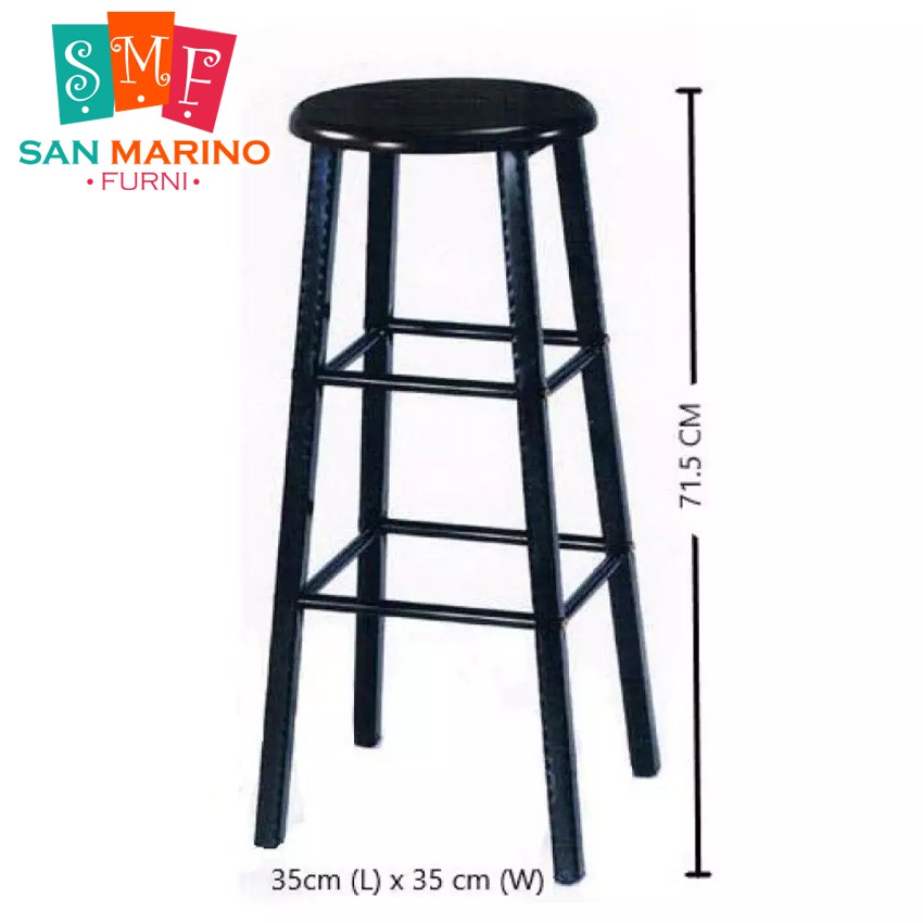 Solid Wood Bar Stool Bar Stool Lab Stool Bangku Makmal Bar Chair