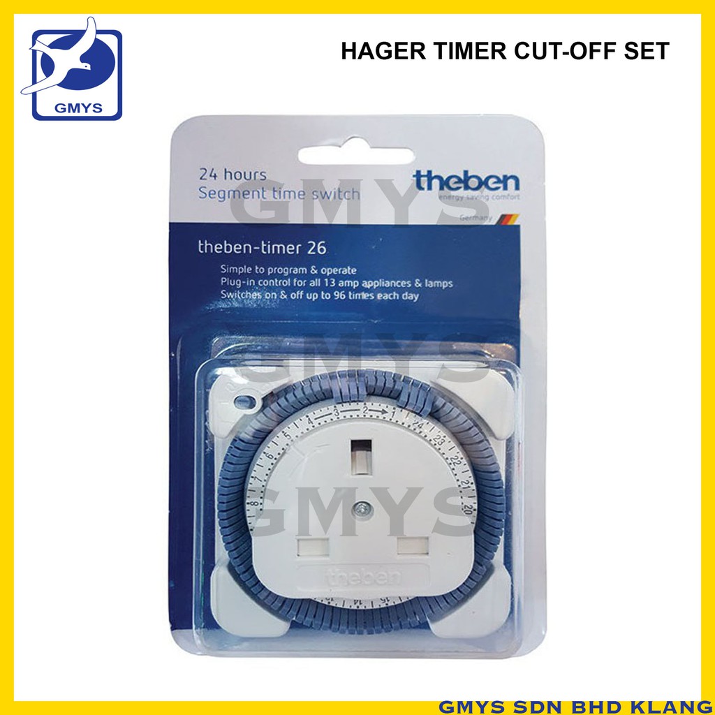 D4 - Theben Plug-in 13A 24 hours Segment Time Switch / Timer (Germany ...