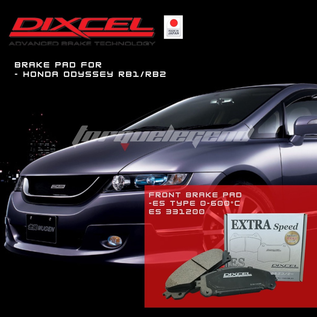 (HONDA ODYSSEY RB1/RB2/RB3/RB4 ABSOLUTE/HONDA ACCORD CU2/BRV) DIXCEL ...