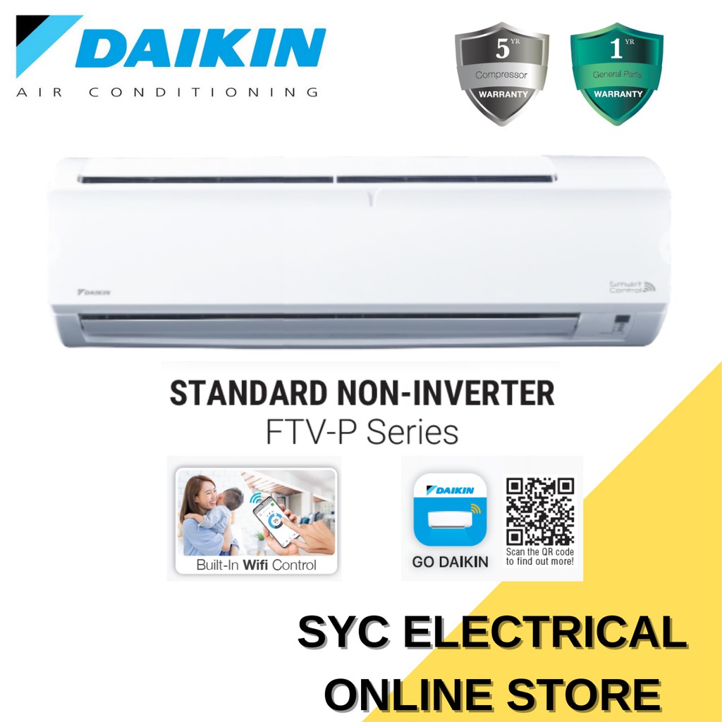 [wifi Smart Control] Daikin R32 Standard Non Inverter Air Conditioner