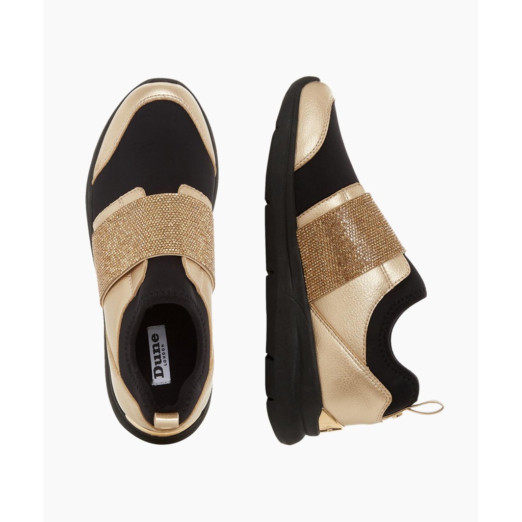 Dune London Excitable S Slip On Elastic Strap Sneakers Shopee Malaysia