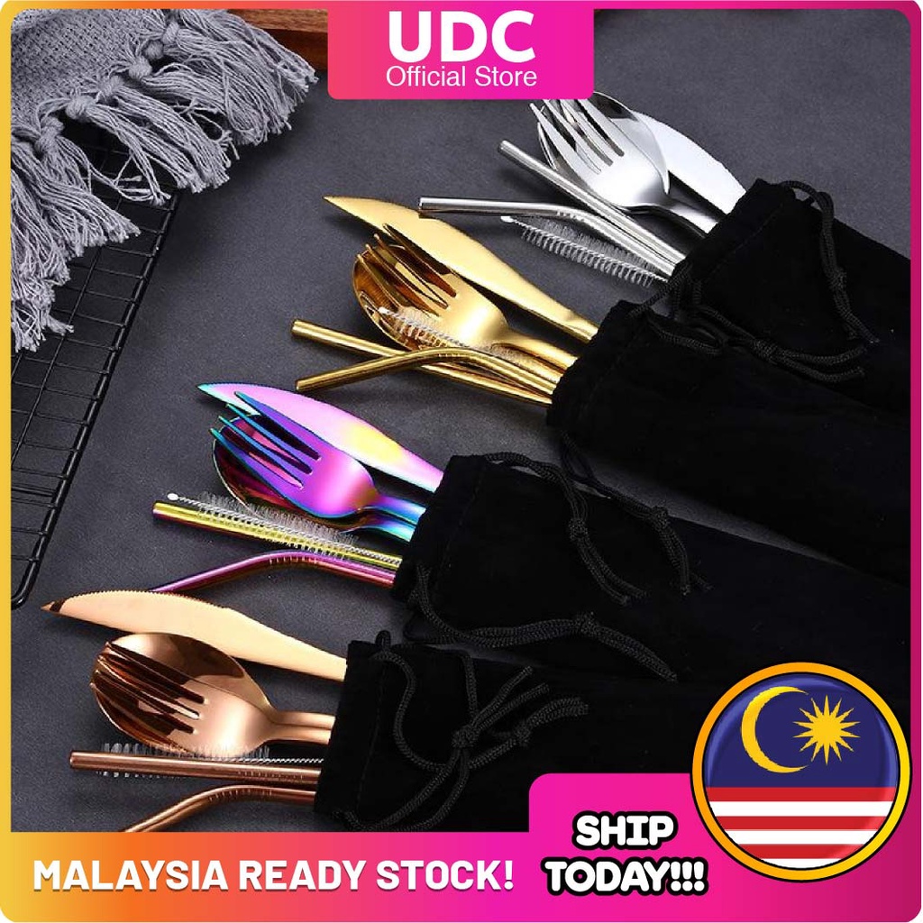 24Pcs Home Cutlery Set Gold Dinnerware Set Stainless Steel Knife Fork Spoon Food Grade Luxury Tableware Gift Box Dishwasher Safe
