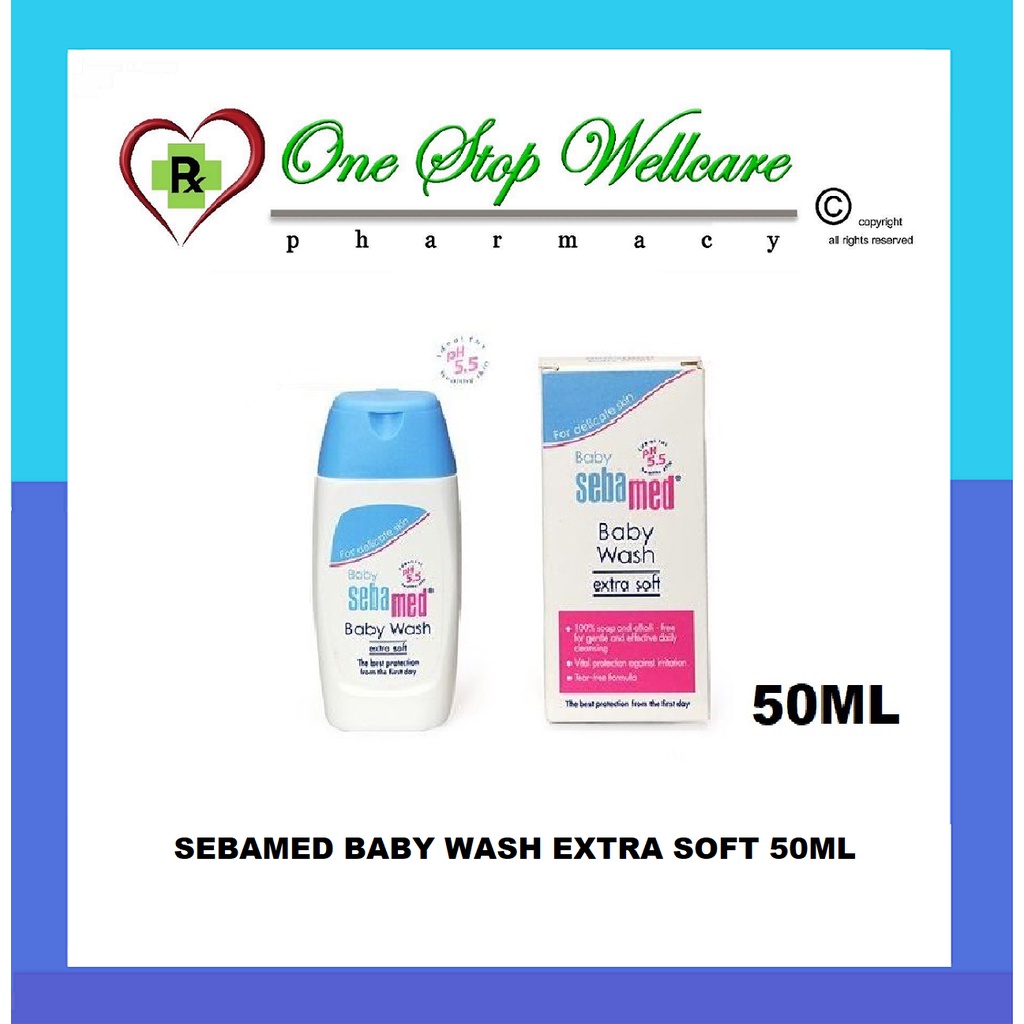 [NEW PACKAGING TO EXTRA SOFT] SEBAMED BABY WASH GENTLE WASH 50ML ...