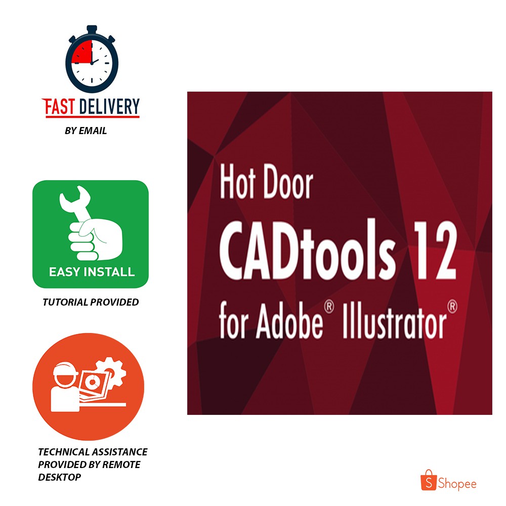 Hot Door CADtools 12 for ADB Illustrator 2020 Full Version Shopee