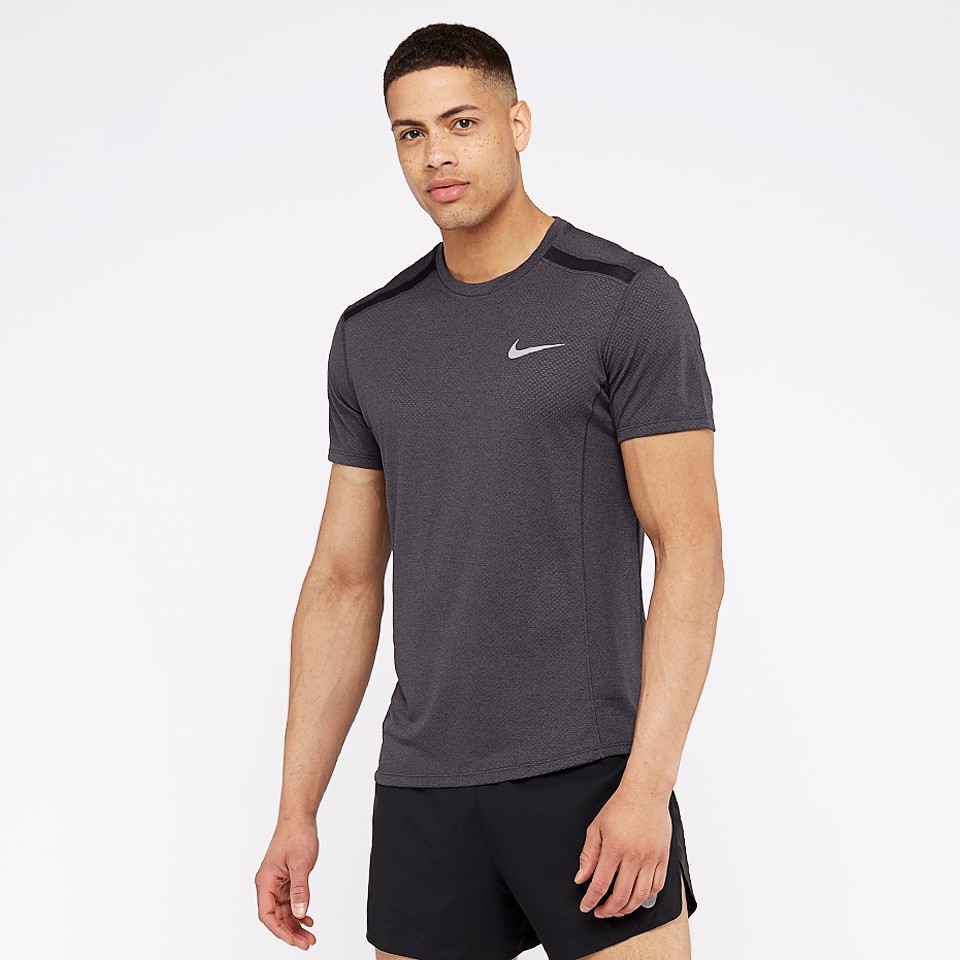 100 Original Nike Dri Fit Breath Miller Running T Shirt Black