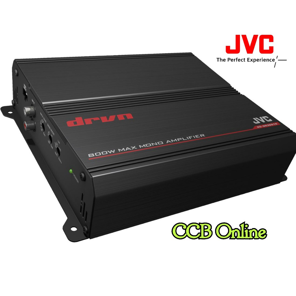 JVC KS-DR3001D 800W Peak DRVN Series Class-D Monoblock Power Amplifier ...