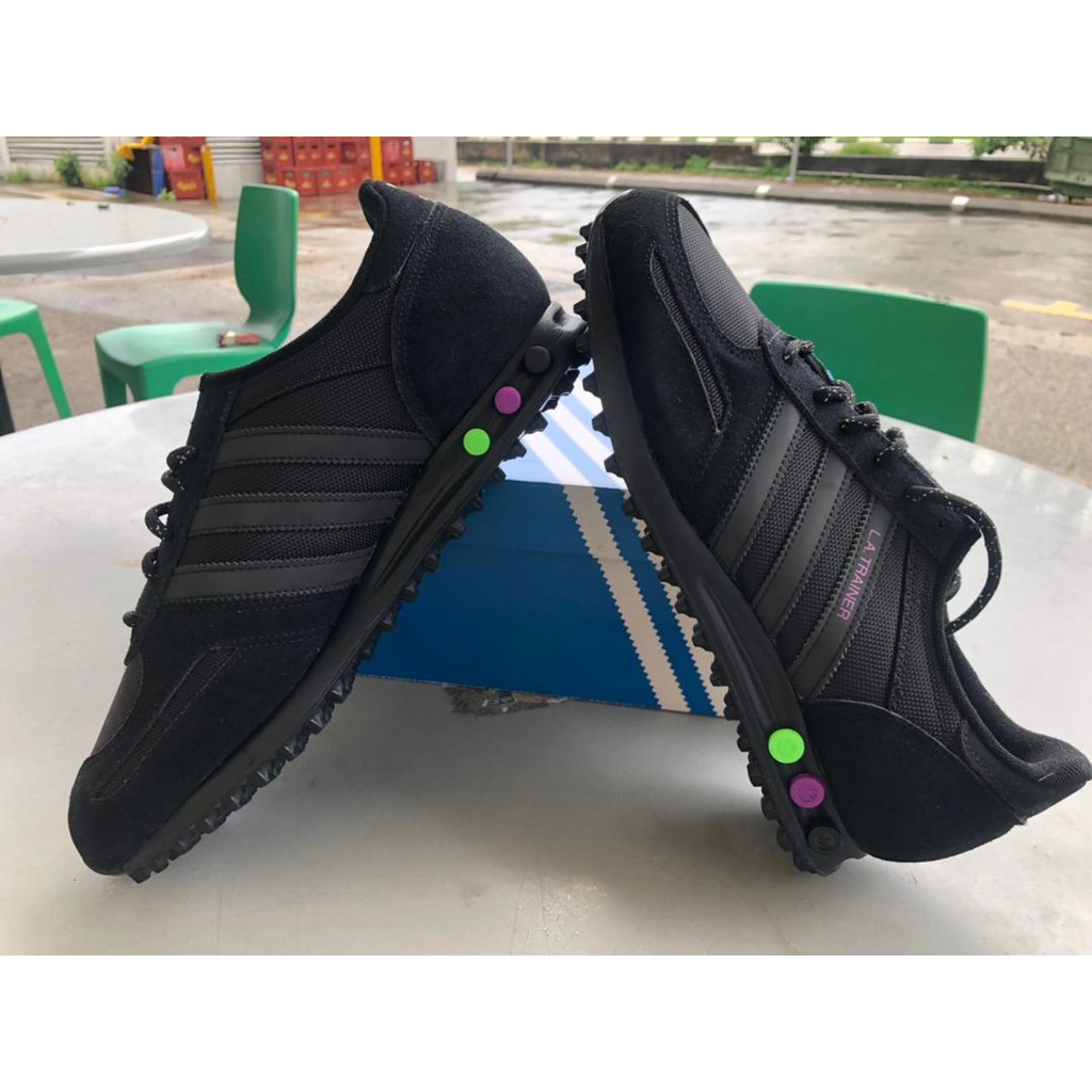 Adidas Original La Trainer Shock Black Purple Joker Colorway