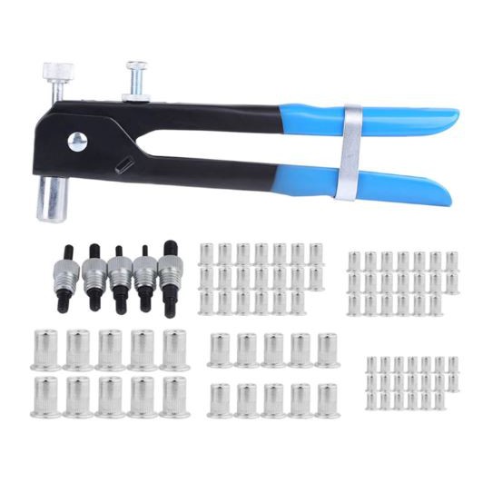 Rivet Gun 86pcs/Set, Blind Rivet Gun Threaded Insert Hand Riveting Kit ...