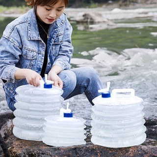 Foldable Bucket Fishing Collapsible Bucket Water Container Basin Large ...