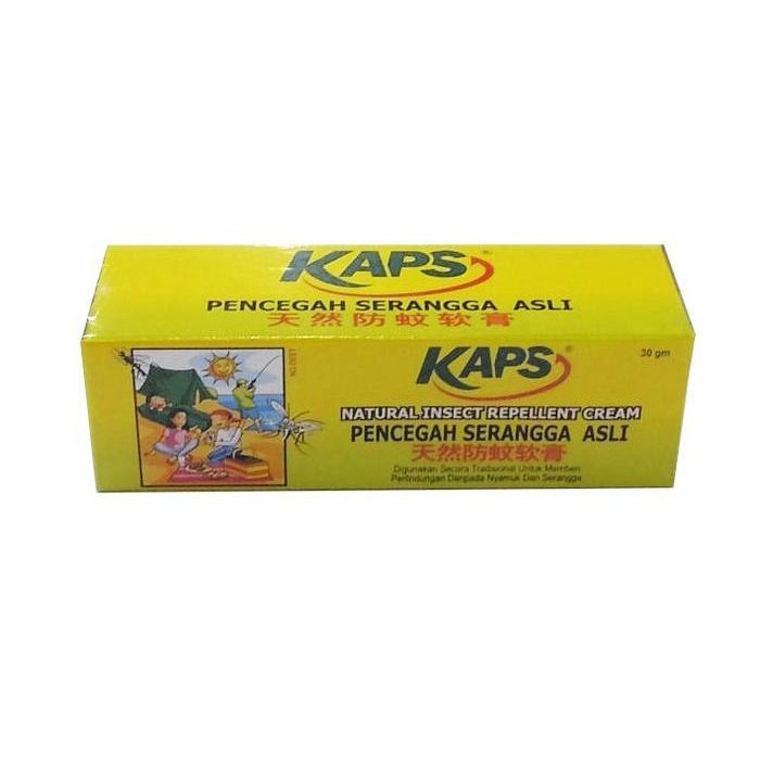 KAPS Natural Insect Repellent Cream 30g | Shopee Malaysia