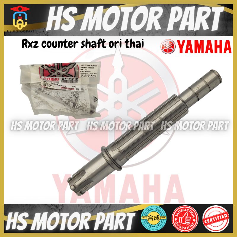 HSMOTORPART Rxz Counter Shaft Ori Thai Yamaha,Rxz Sporcket Shaft Gear ...