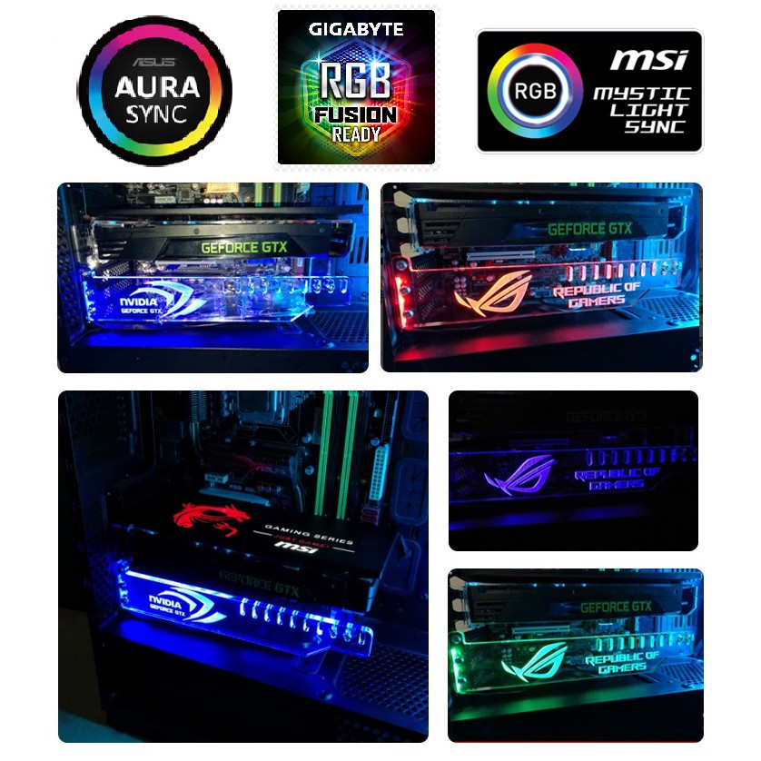 [READY STOCK] RGB GPU holder bracket with remote control | Shopee Malaysia