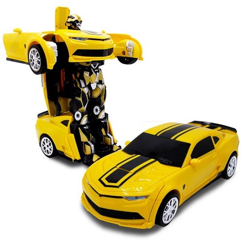 Transformers Bumblebee 2 IN 1 BATTERY OPERATED TOY TRANSFORMER CAR TO ...