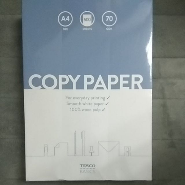 Tesco A4 Paper 70gsm 500's Shopee Malaysia