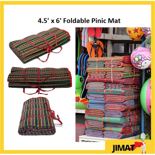 4.5' x 6' Foldable Pinic Mat|Tikar Plastik Tahan Lasak | Shopee Malaysia