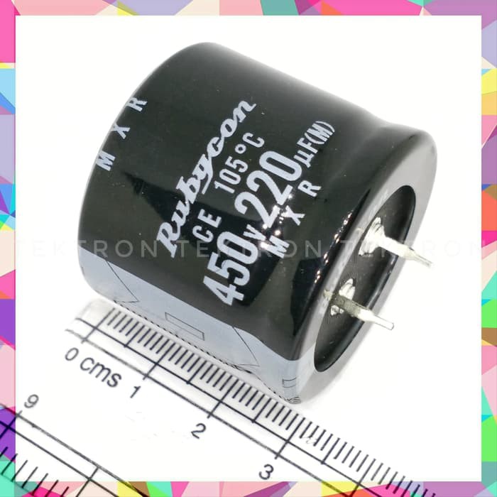 Rubycon Capacitor 220uF 450V JAPAN 105 C MXR, genuine, original ...