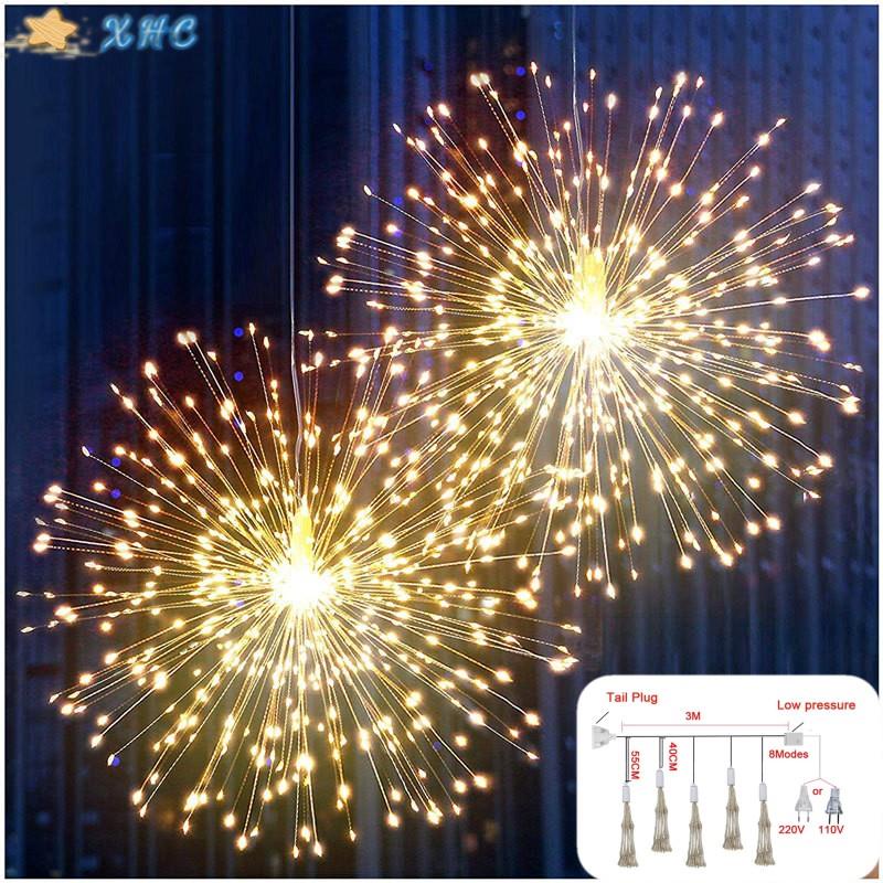 [Stok sedia] 3M 500LED Berkelip Lampu Peri Bunga Api / Tetingkap Palam ...