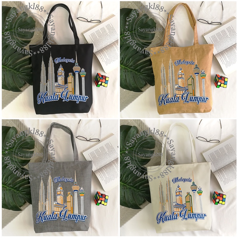 Tote bag klcc malaysia tote bag canvas bag klcc malaysia bag murah klcc malaysia bag kuala