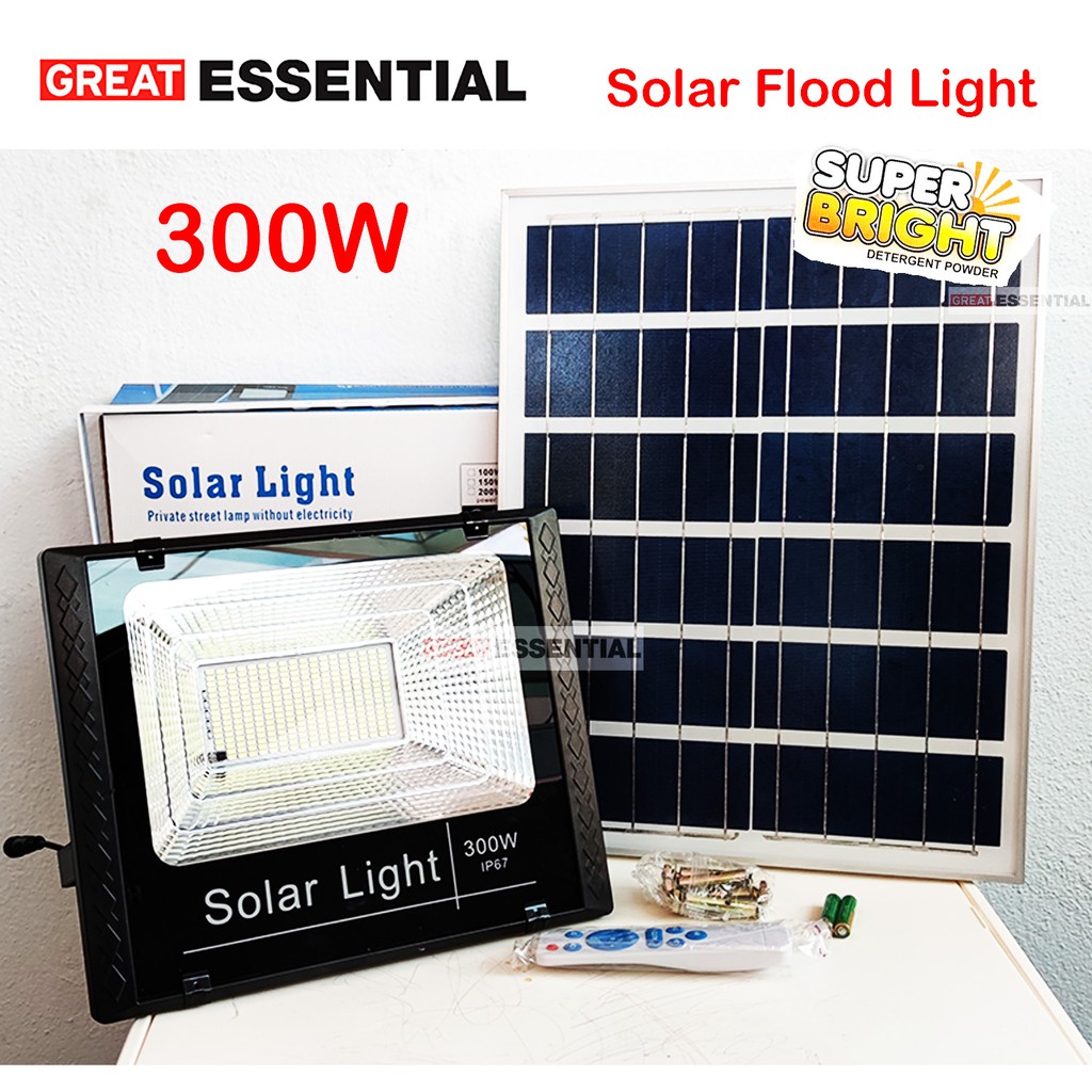 LED SOLAR LIGHT Spotlight Flood Light Cool White Bright 20W / 120W ...