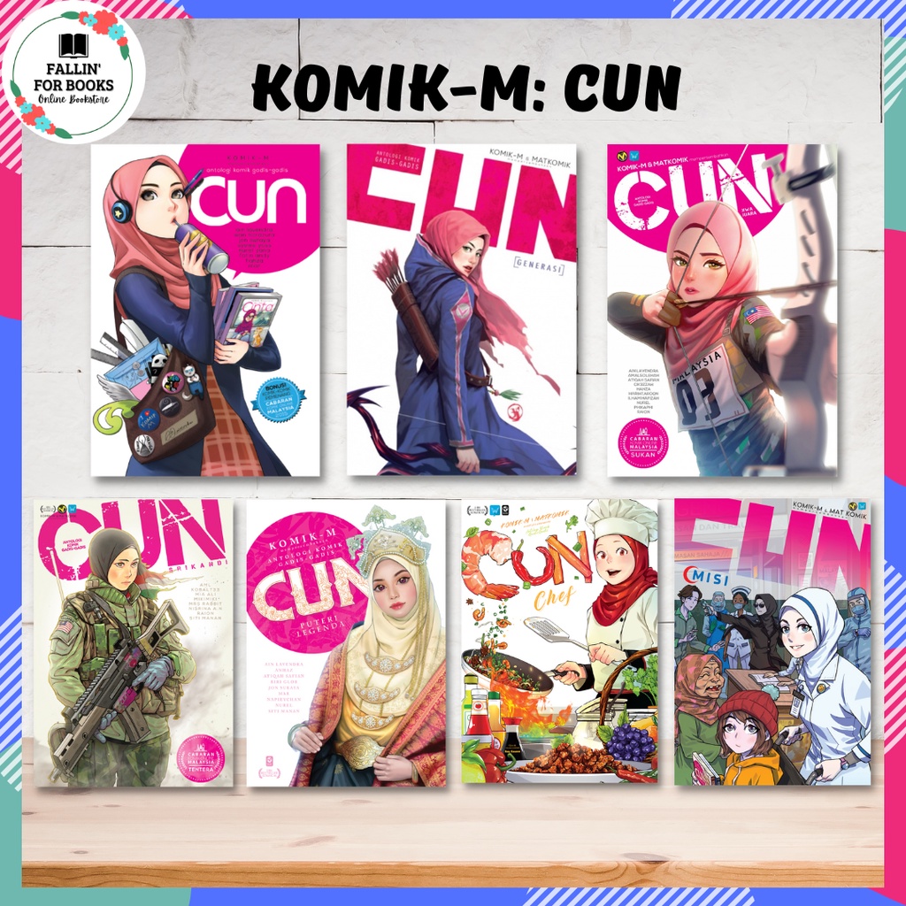 [KOMIK-M] CUN #1 - #9 | Antologi Komik Gadis-Gadis Cun | Shopee Malaysia