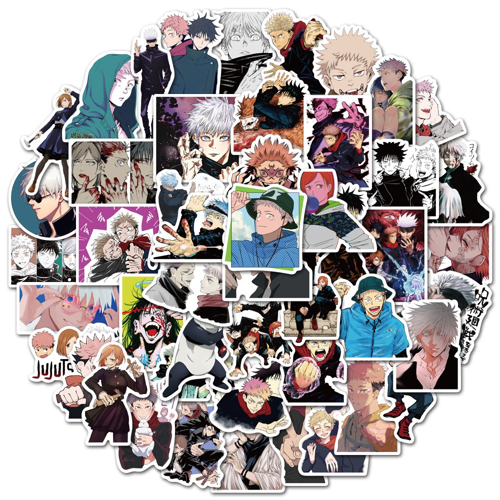 50Pcs Anime Jujutsu Kaisen Stickers - Wholesale Stickers