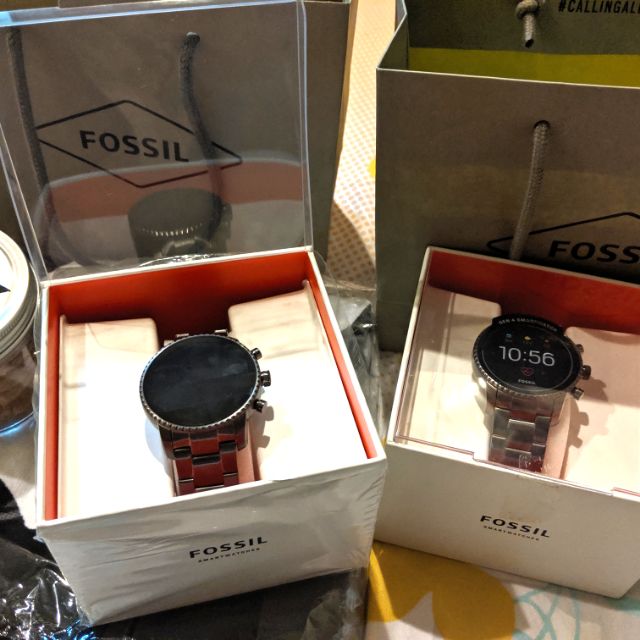 Fossil Gen 4 Smartwatch Explorist HR Smoke Stainless Steel Fossil Shopee Malaysia