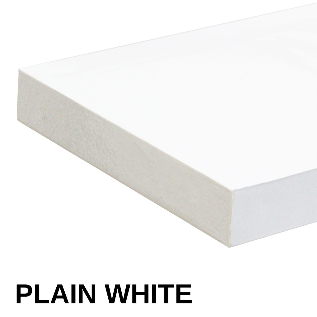 Diy Floating Wall Shelf 30cm / 50cm White Black Cream Chocolate Color ...