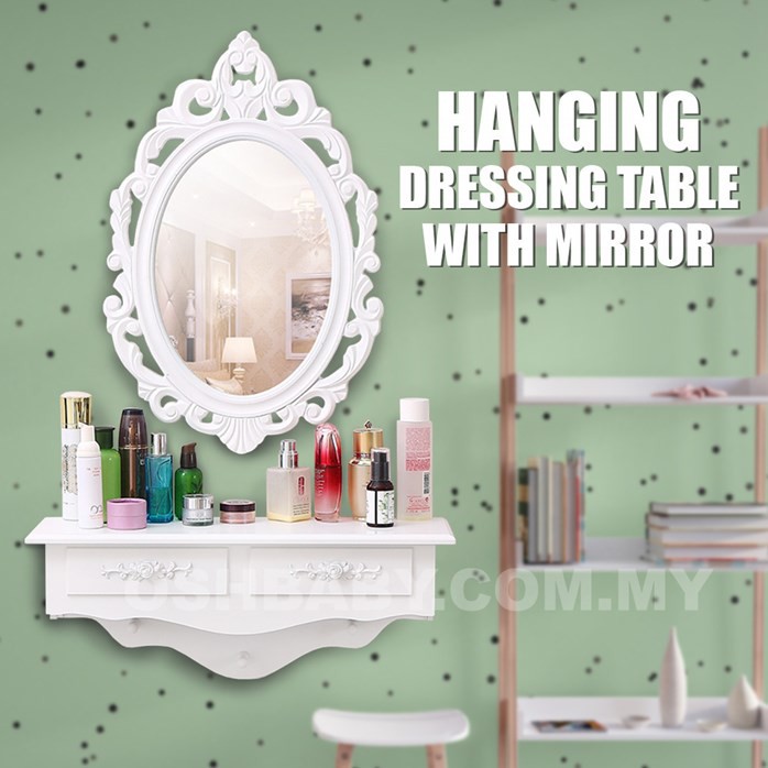 Hanging makeup store table