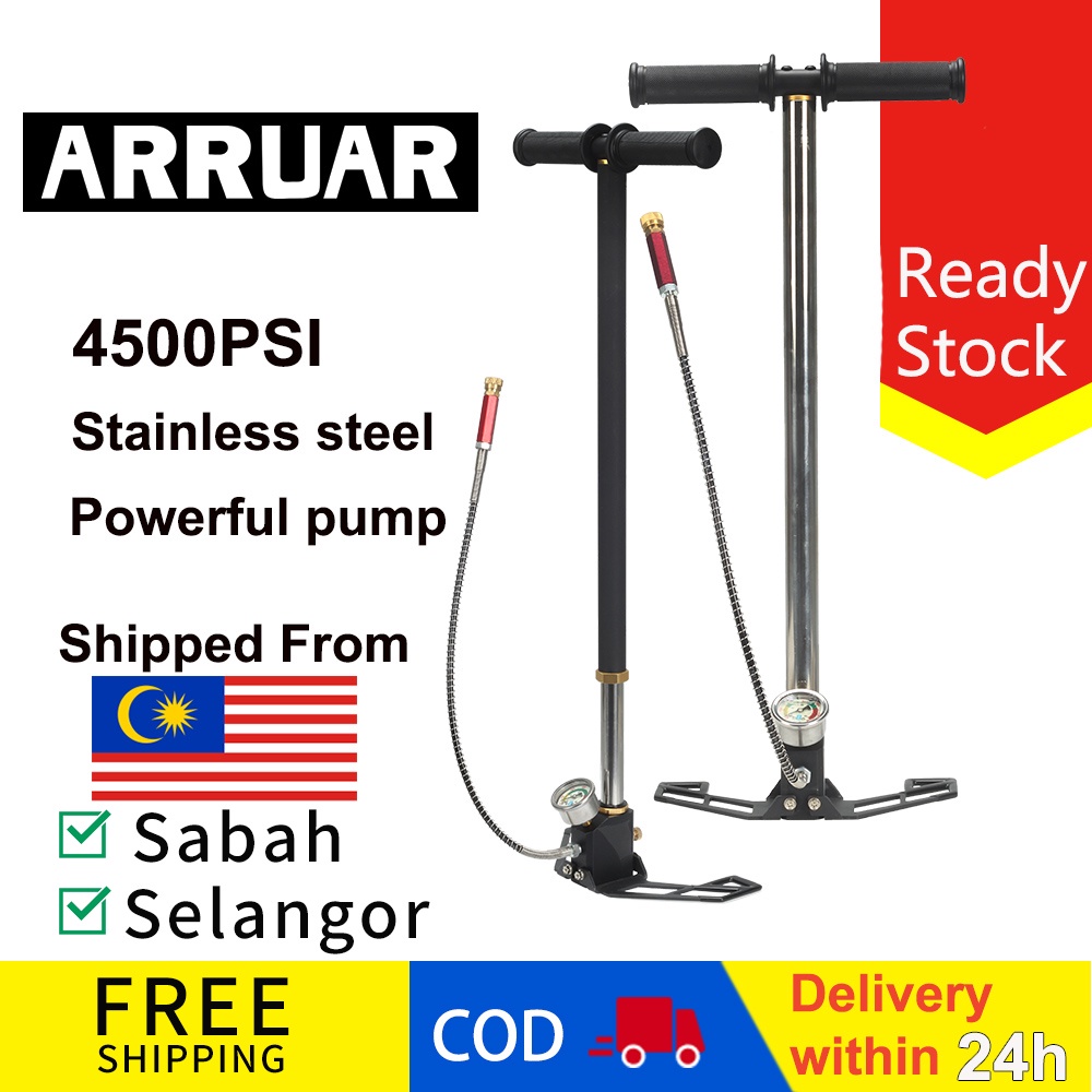 Pcp hand pump 4500psi high pressure air rifle pump 3 Stage for