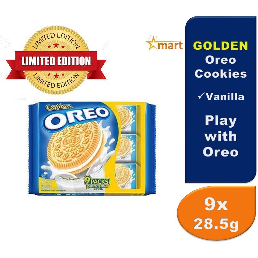 GOLDEN Oreo Vanilla Multi Pack 9x28.5g | Shopee Malaysia