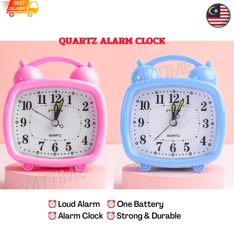 Jam Loceng Quartz Alarm clock mute snooze student desk clock bed clock