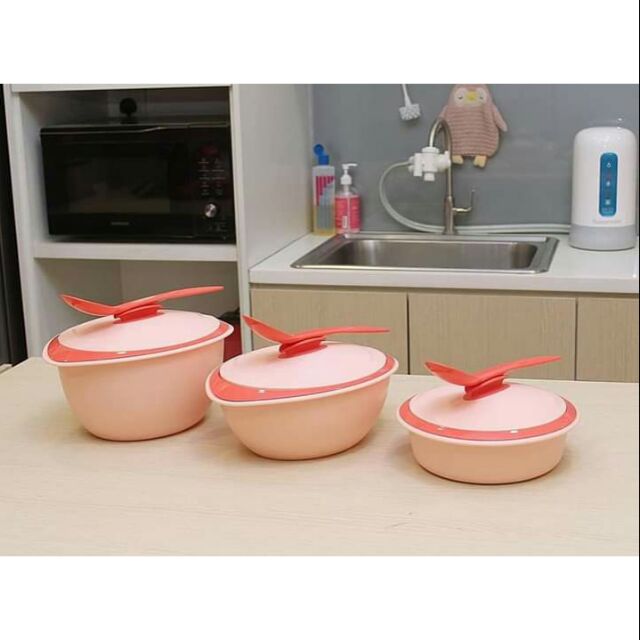 Ready Stock!! Tupperware Insulated Server Coral