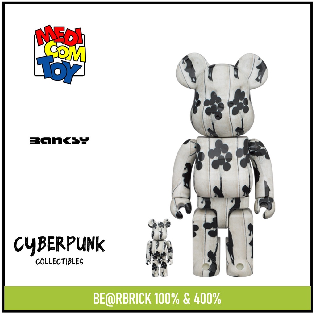 BE@RBRICK Bearbrick Flying Balloons Girl 100％ & 400％ | Shopee  