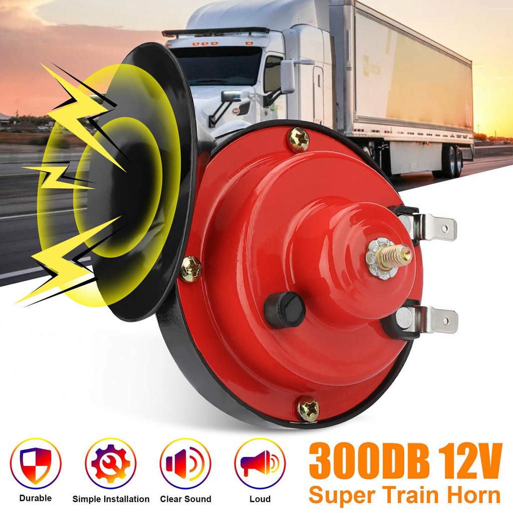 Universal Loud Car Horn 12V 300DB Electric Snail Train Horn Super Loud ...