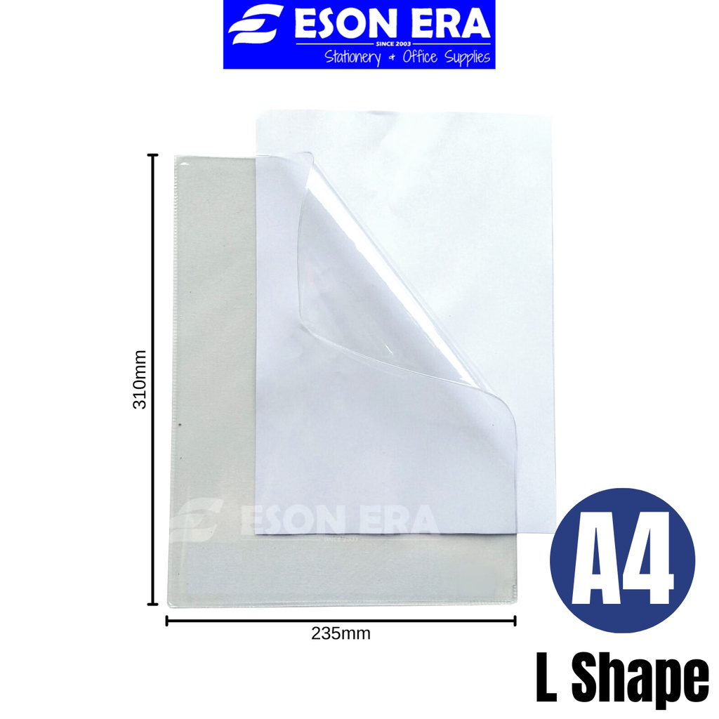 [A4] Clear Folder A4 PVC Document Clear Holder L Shape/ U Shape/ C ...