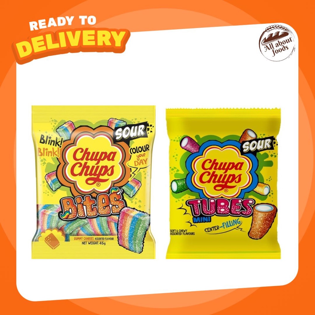 Chupa Chups Bites Tubes Sour Jelly Mixed Fruit Nimm2 Haribo Belly