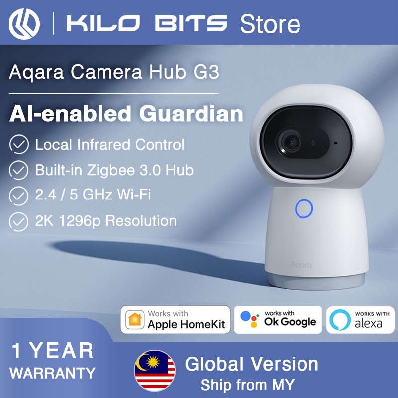 Aqara Camera Hub G2H G2H PRO G3 Global Version Smart Camera CCTV Gateway Edition Shopee Malaysia