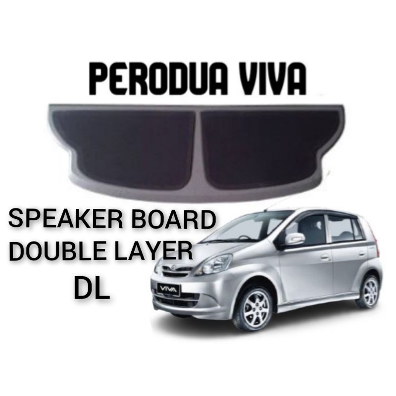 100% Buatan MALAYSIA PERODUA VIVA Double Layer (DL) Pvc Rear | Shopee ...