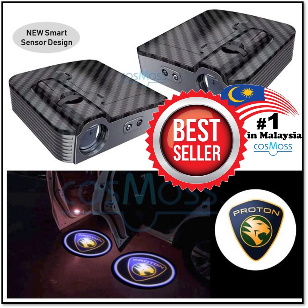 Pcs Wireless Car Door Welcome Laser Projector Logo Ghost Shadow Light  Proton Shopee Malaysia