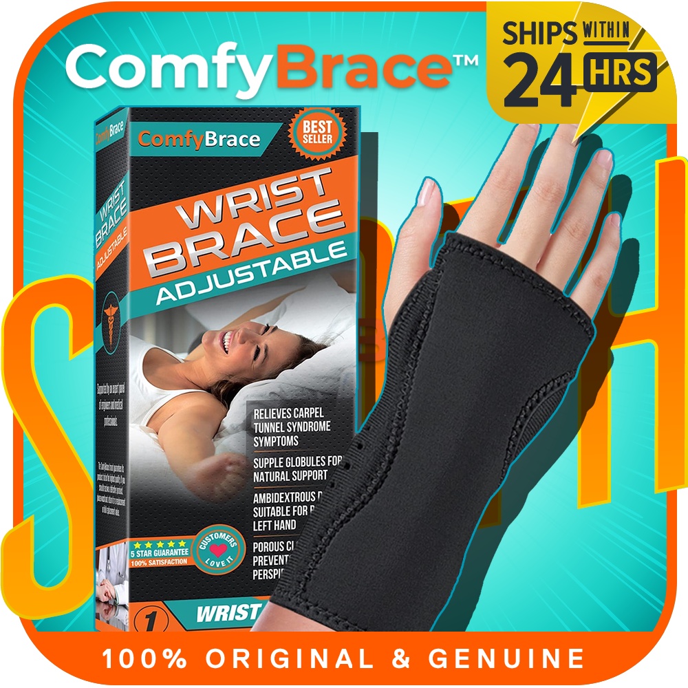 GENUINE ComfyBrace Night Wrist Sleep Support Brace Fits both hands l