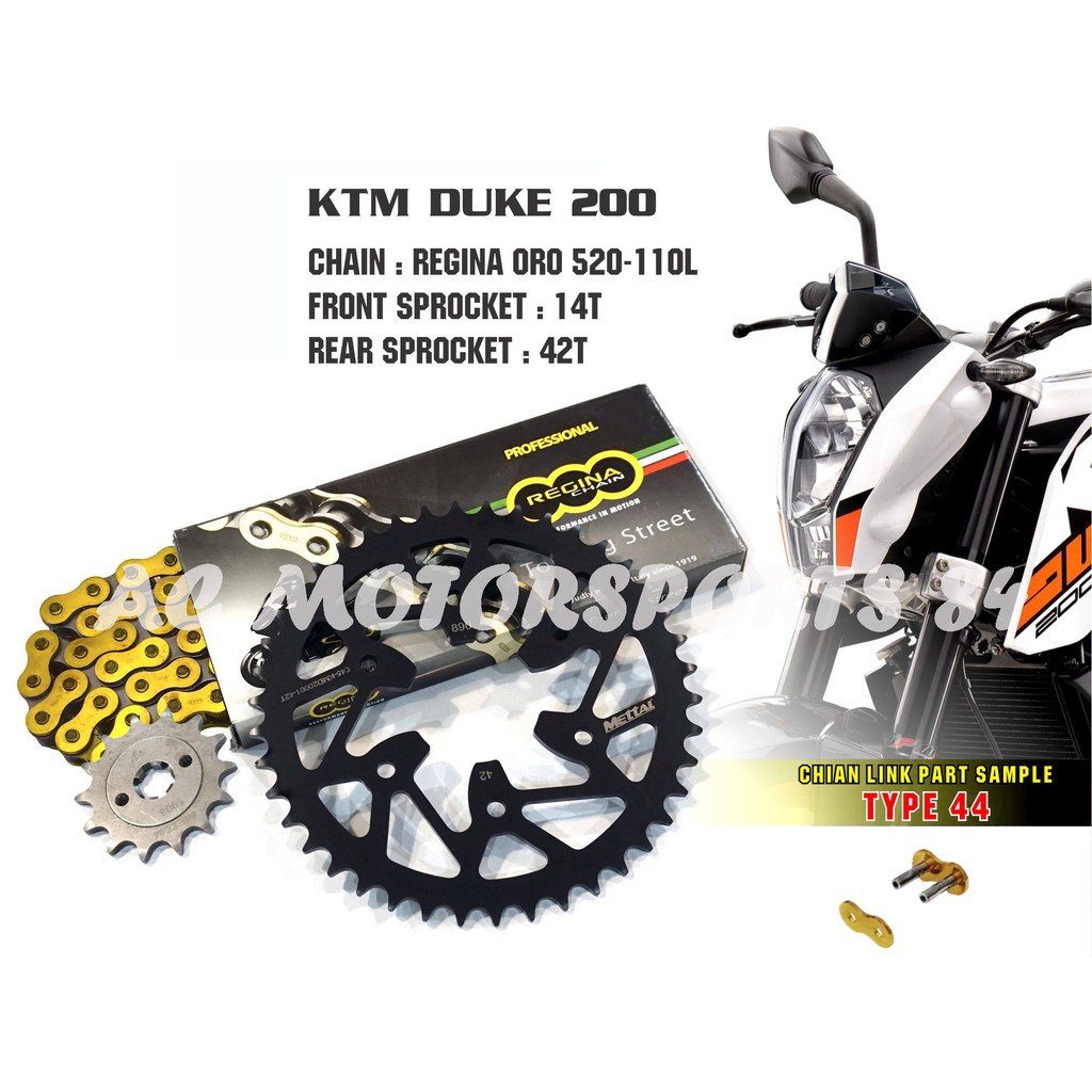 Ktm rc online 200 chain sprocket