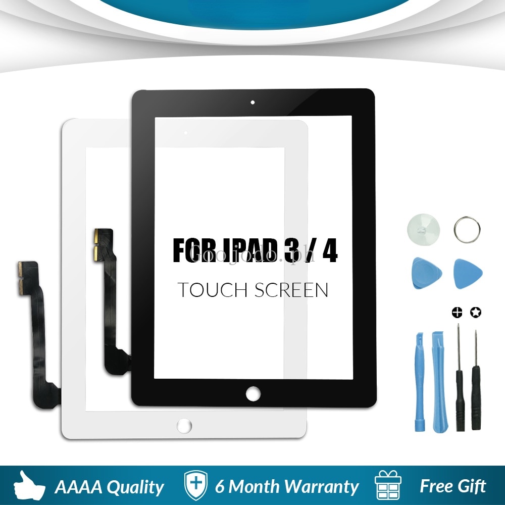 thumbnail interactive-video image 1 of Black Touch Screen Glass Digitizer Replacement For IPad 3 (A1416, A1403, A1430) - Unbranded 1 of 5