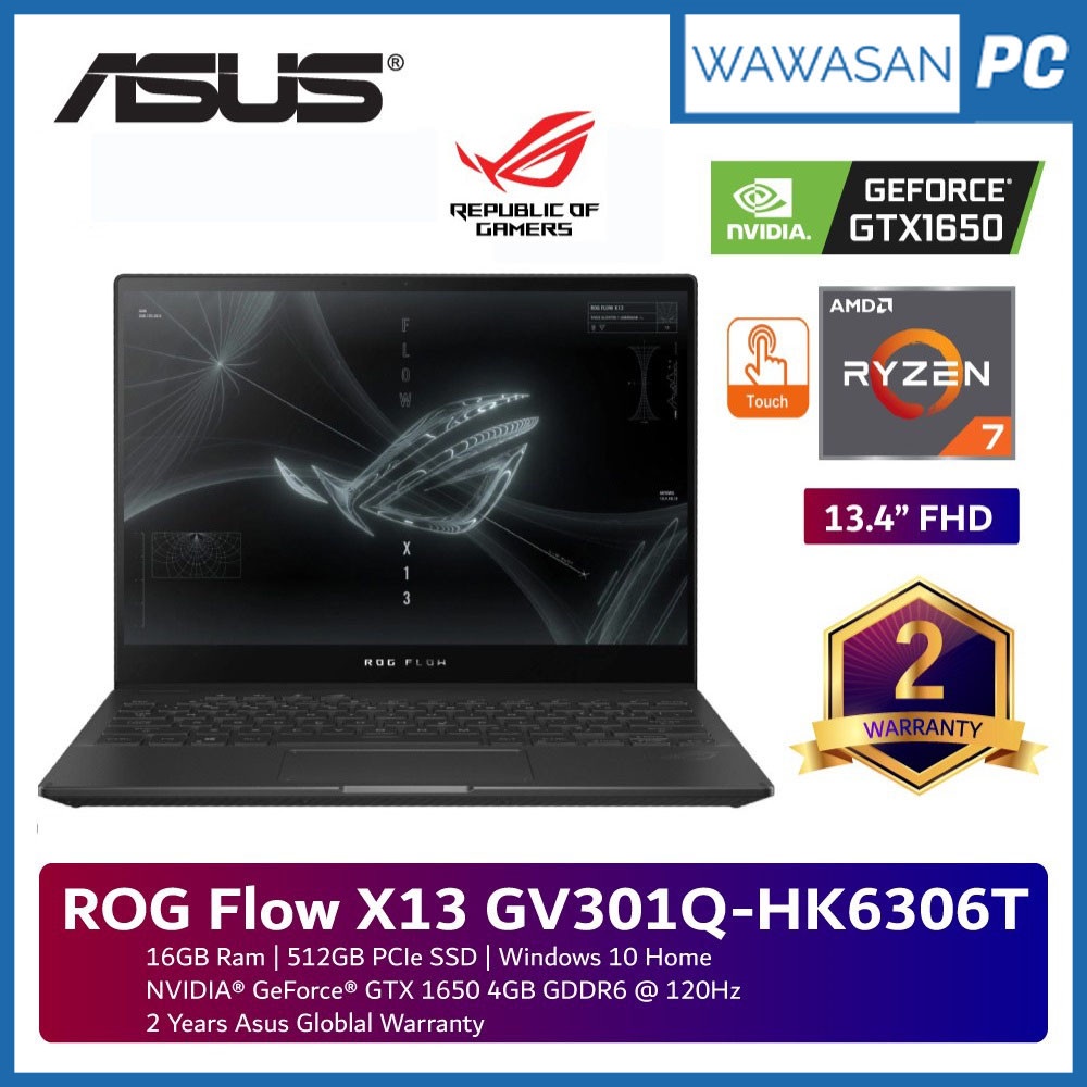 Asus ROG Flow X13 GV301Q-HK6306T 13.4 Inch FHD Touch Gaming Laptop ...