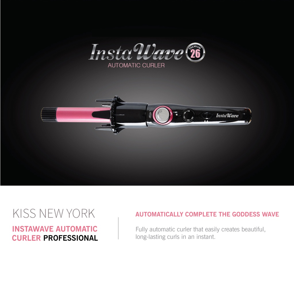 Kiss New York Instawave Automatic Curler Professional Shopee Malaysia