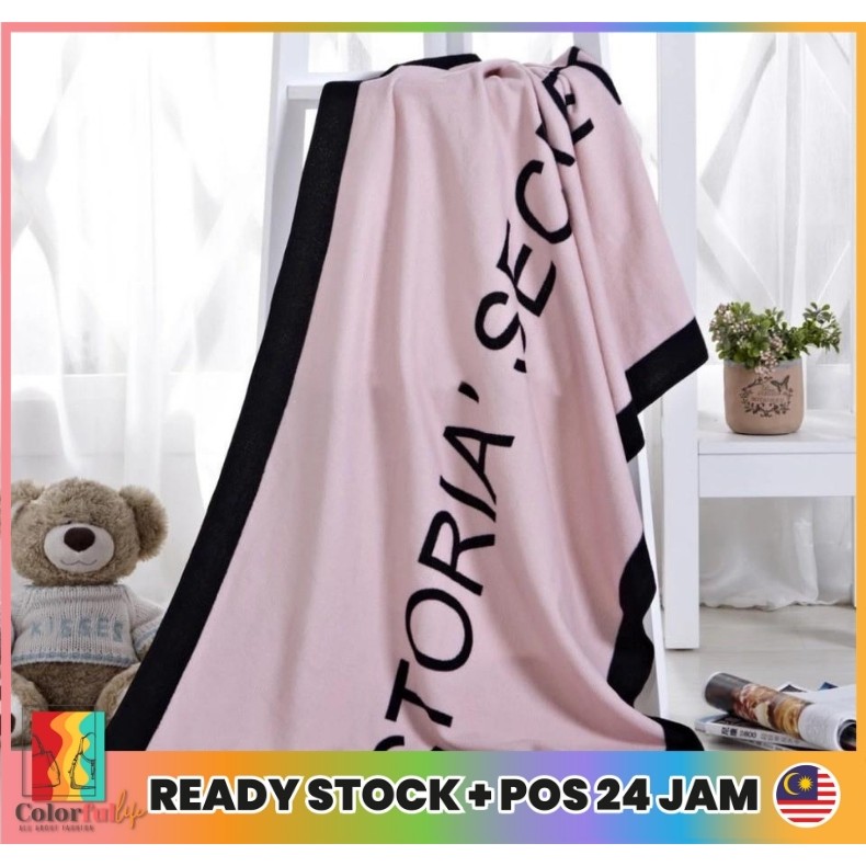 Victoria s Secret Tuala Mandi Dewasa Serap Air Women Towel Bath Shopee Malaysia