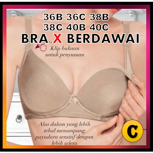 Soft and Breathable Full-face Front Buckle Breastfeeding Bra