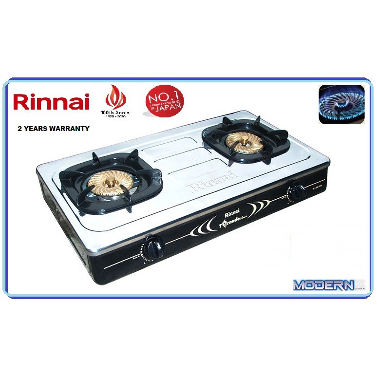 Rinnai Tornado Burner Gas Stove RI-602HTB-S / RI-602HTB | Shopee Malaysia