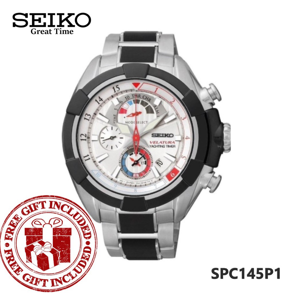 Seiko Velatura SPC145P1 Yachting Timer Chronograph Quartz Watch for Men Shopee Malaysia