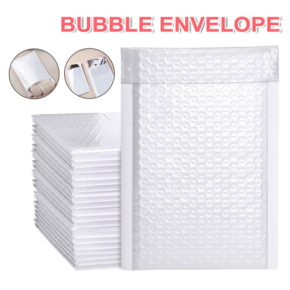 Sampul Surat Gelembung White Bubble Wrap Envelope With Self Adhesive